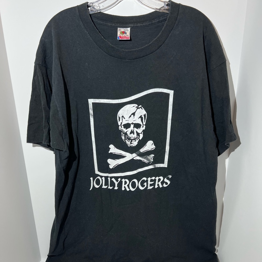 Vintage Jolly, Rogers, aircraft carrier, skull, shirt, size XL